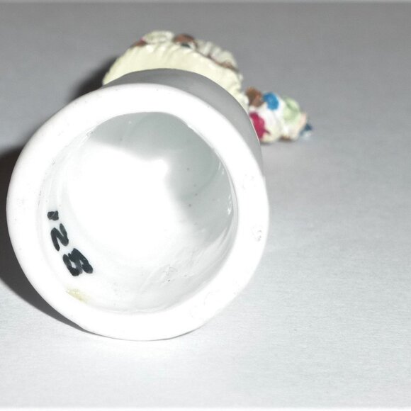 2" SANTA Thimble #12b Christmas Santa Bag Toys St. Nick Ceramic Thimble Holiday - Picture 3 of 4